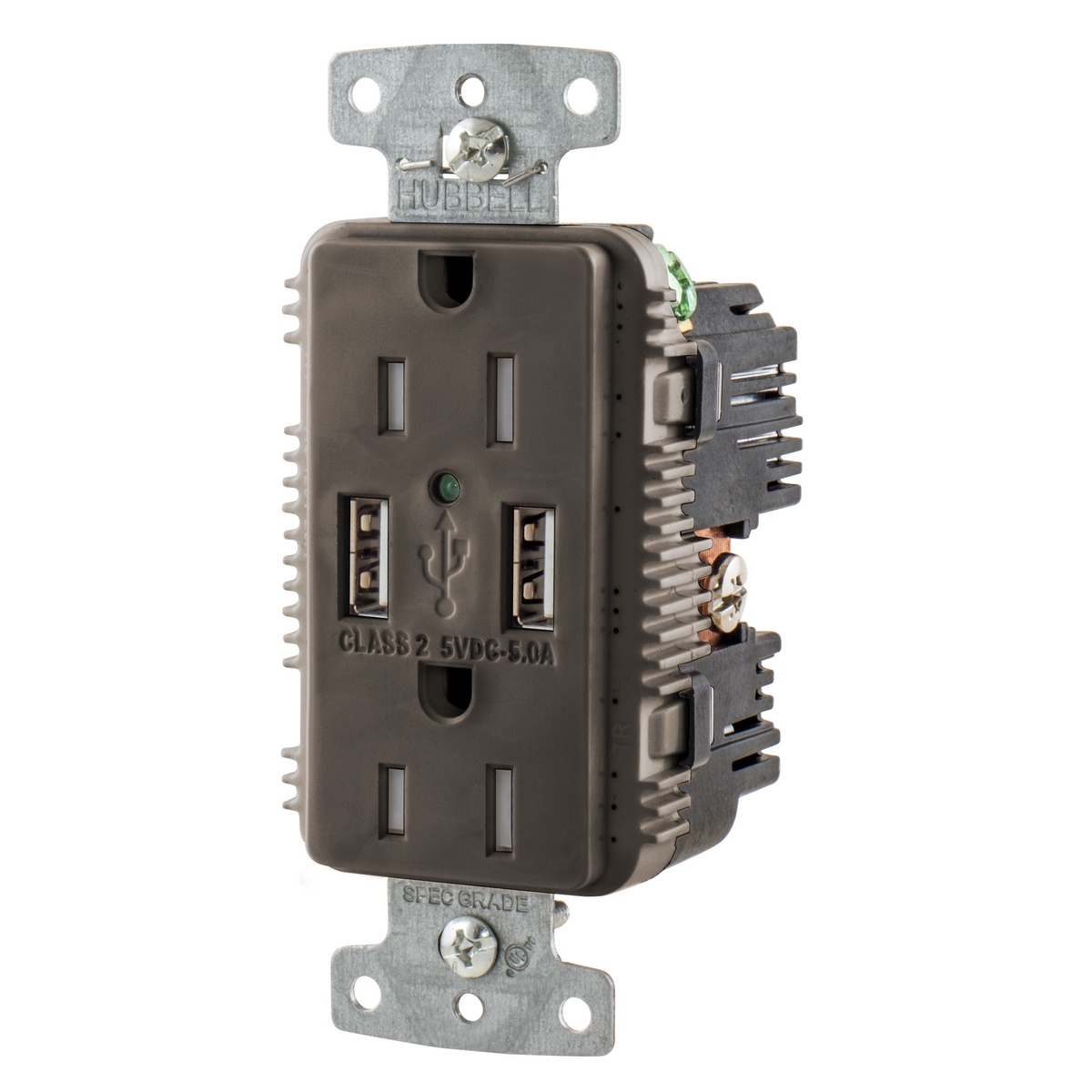 Hubbell Wiring Device-Kellems USB15A5 Receptacles & USB Ports