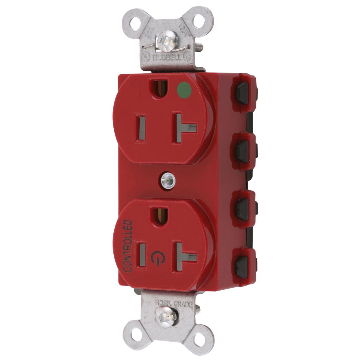 Hubbell Wiring Device-Kellems SNAP8300C1RTRA Straight Blade Receptacles