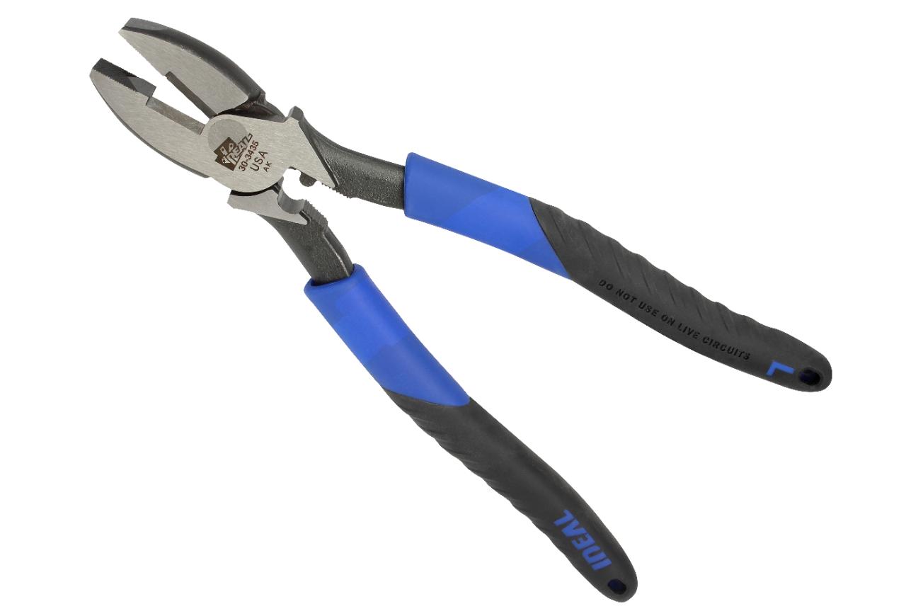 IDEAL® 30-3435 Lineman's Plier, Forged Steel Jaw, 9-1/2 in OAL