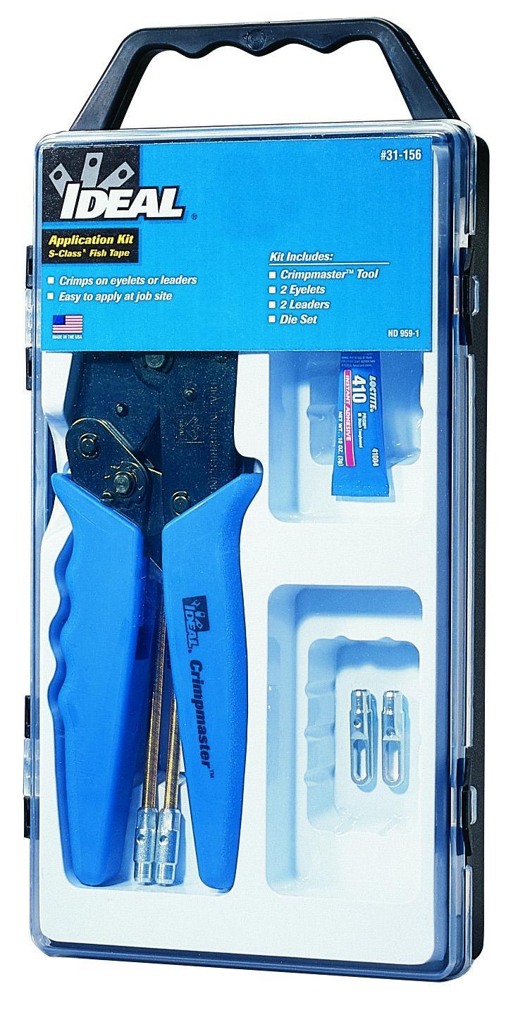 IDEAL® S-Class® 31-156 Fish Tape Field Application Kit, For Use With S-Class® and Zoom™ Fish Tape, Fiberglass