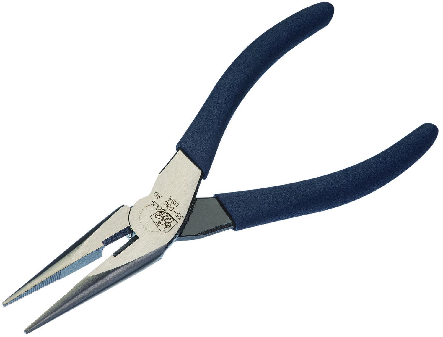 IDEAL® LaserEdge™ 35-036 Dipped Grip Side Cutter Long Nose Plier With Cutter, Serrated Drop Forged High Carbon Steel Jaw, 6 in OAL