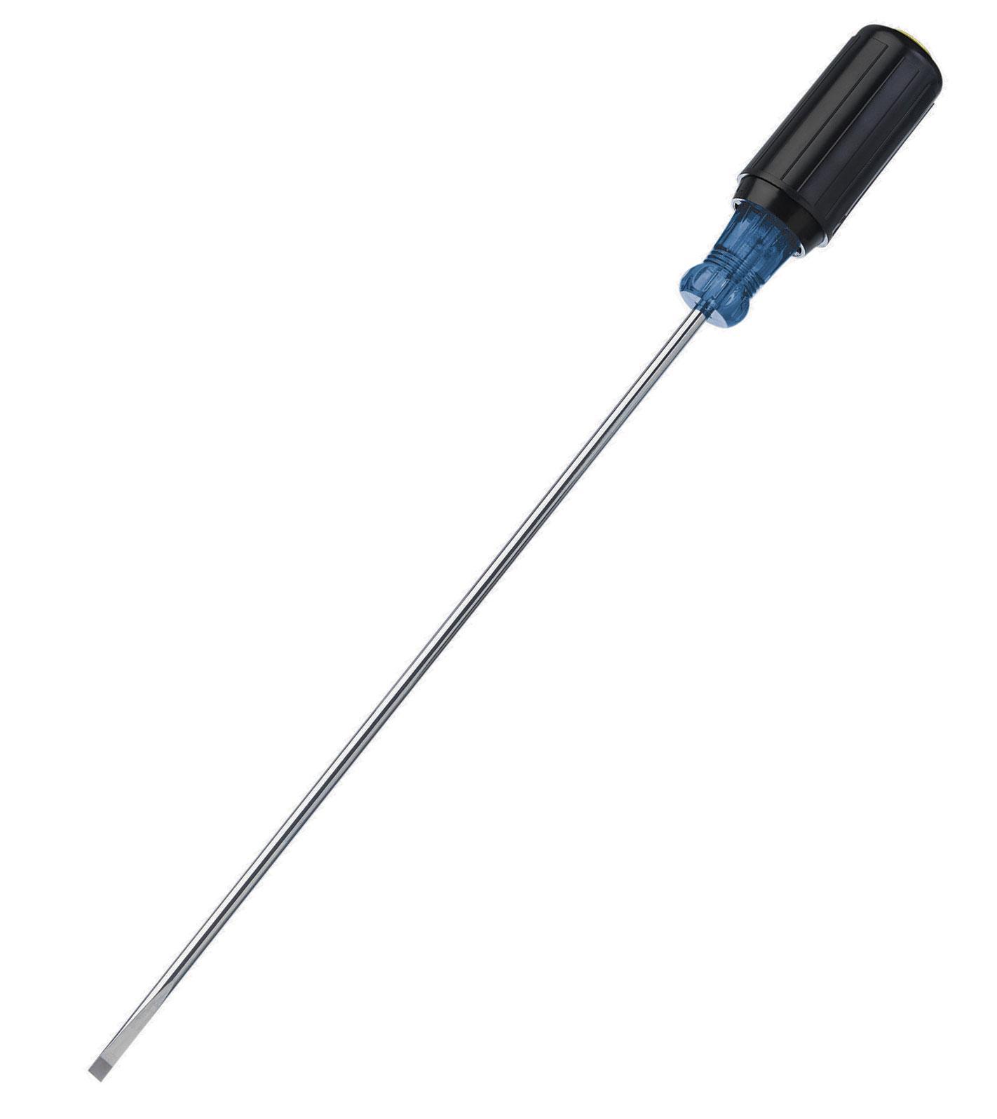 IDEAL® 35-190 Electrician's Screwdriver, 3/16 in Cabinet Point, CRV Steel Shank, 13-3/4 in OAL, Polished Chrome/Nickel Plated