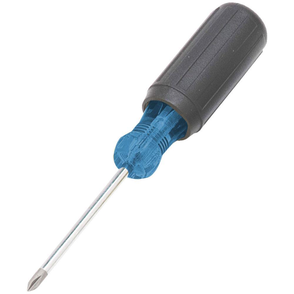 IDEAL® 35-193 Screwdriver, #1 Phillips® Point, CRV Steel Shank, 6-3/4 in OAL, Polished Chrome/Nickel Plated