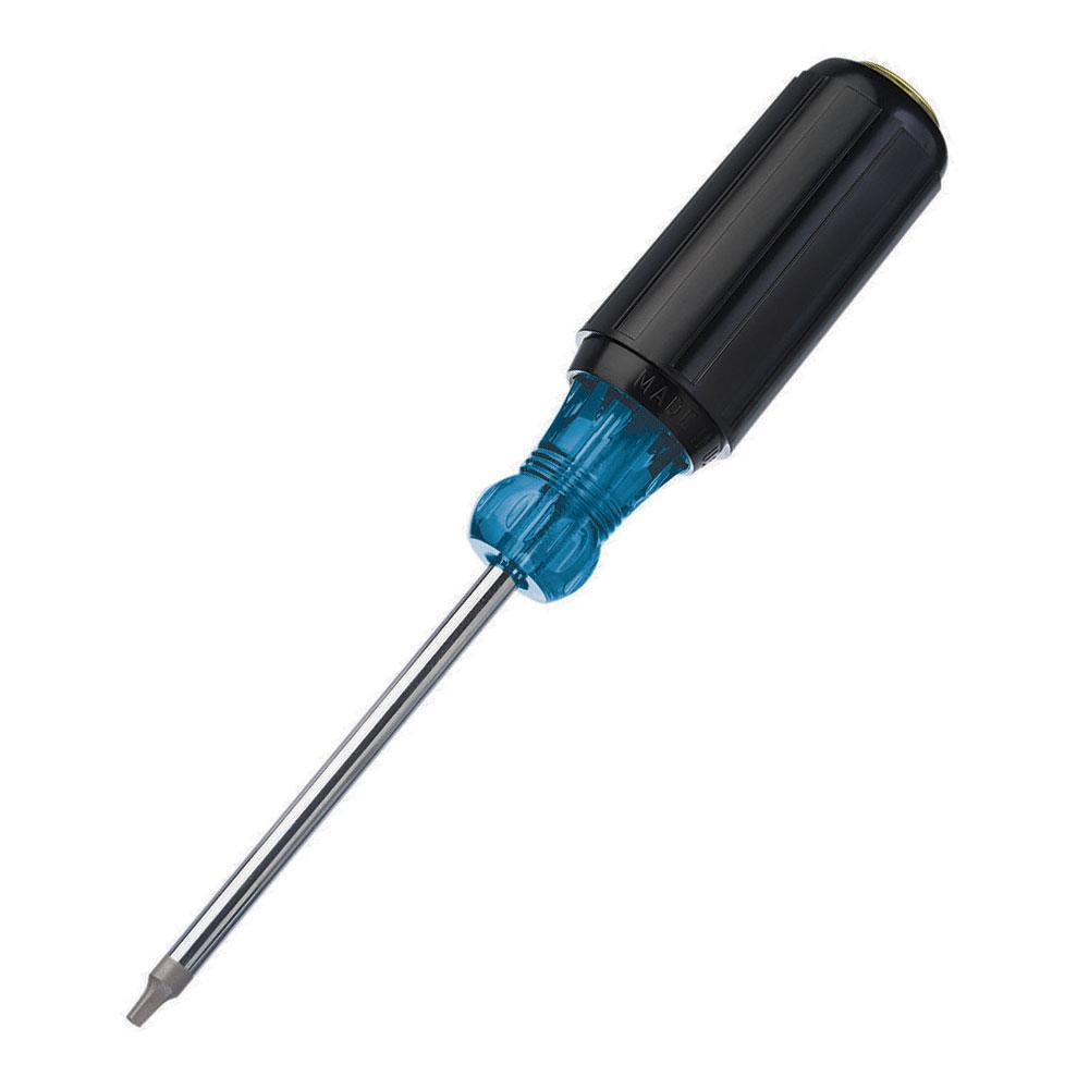 IDEAL® 35-693 Screwdriver, #2 Square Point, CRV Steel Shank, 8-5/16 in OAL, Polished Chrome/Nickel Plated