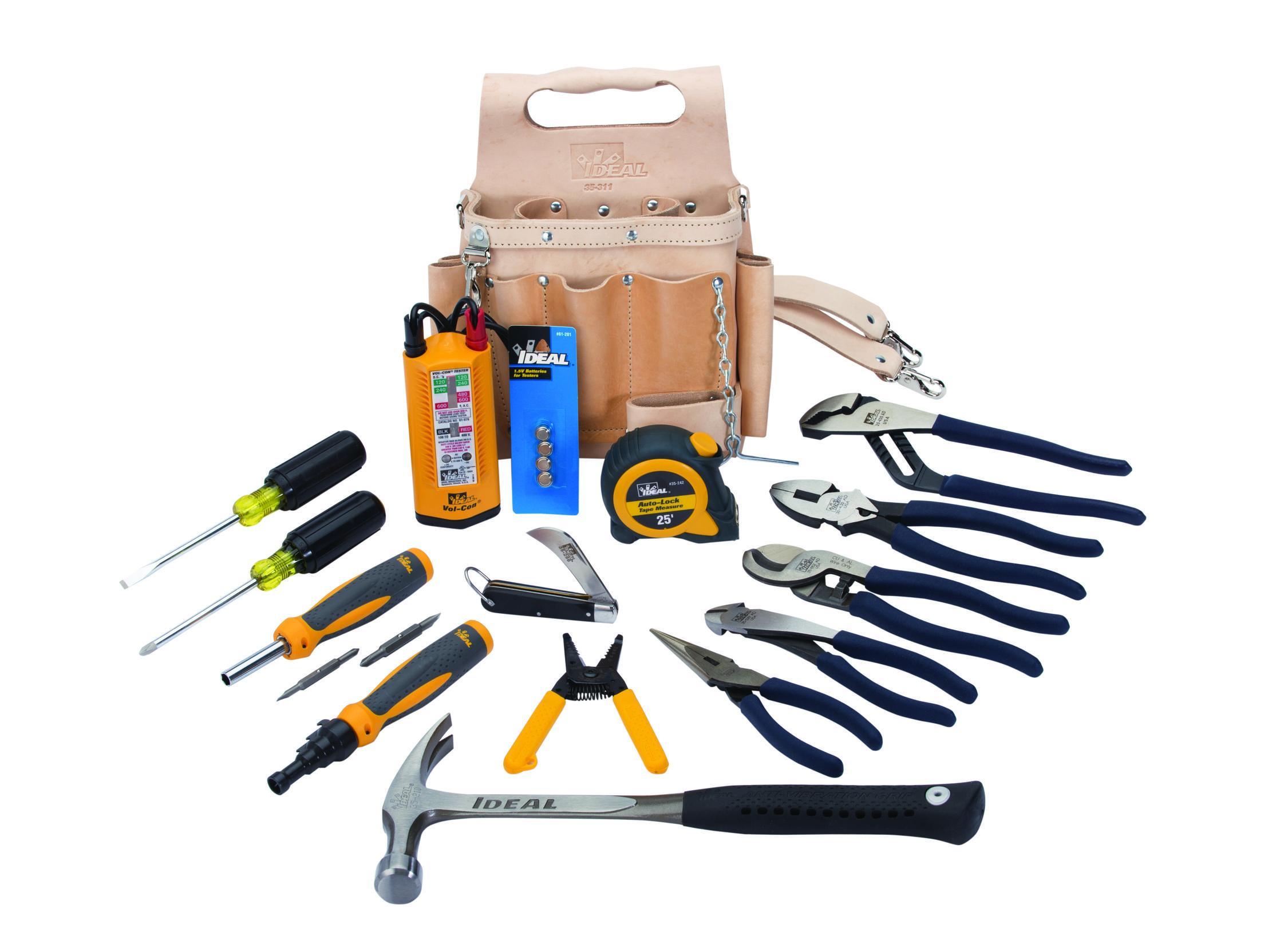 IDEAL® LaserEdge™ 35-800 Electrician's Standard Hand Tool Kit, 16 Pieces