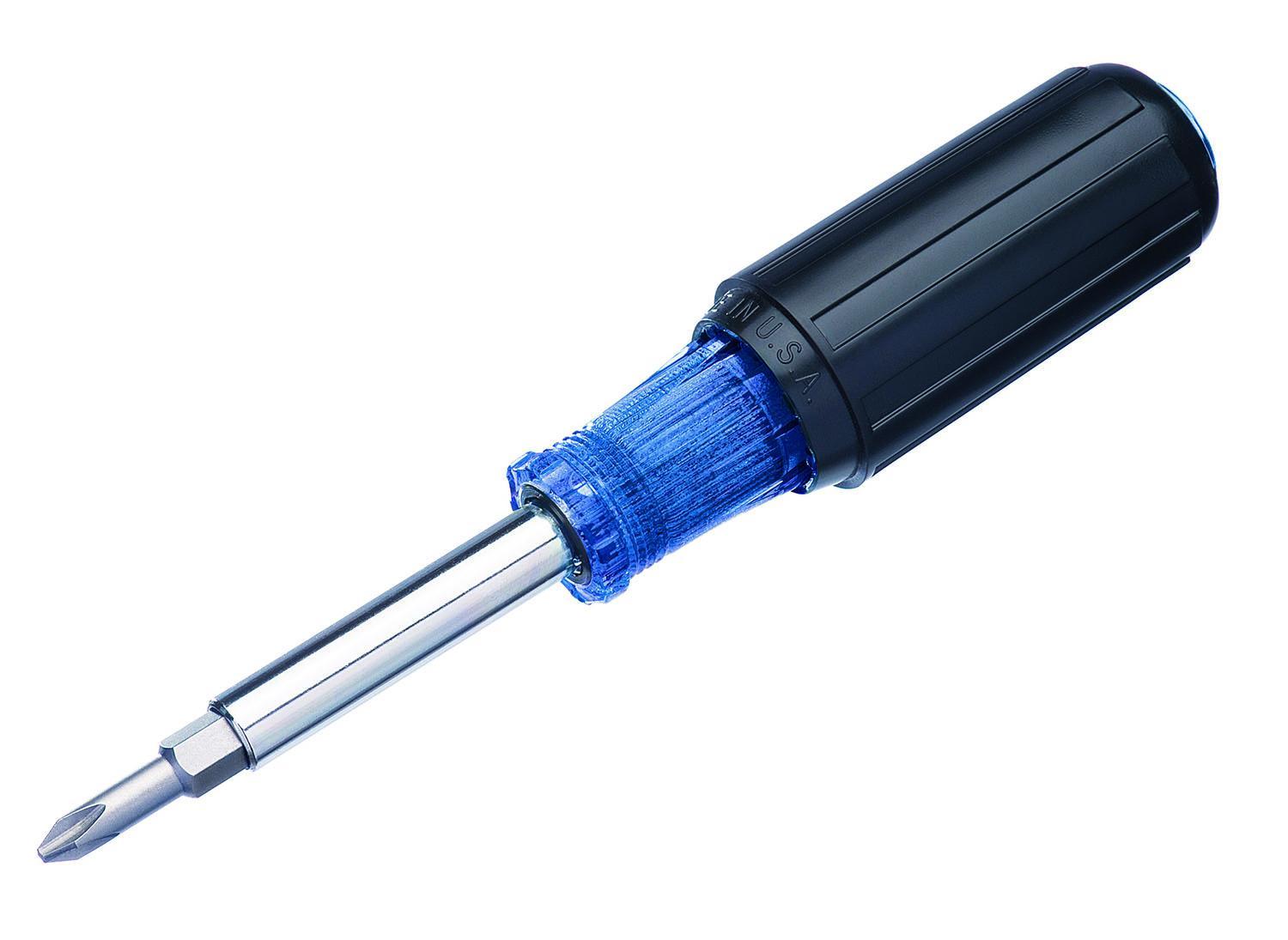 IDEAL® 35-949 6-in-1 Multi-Bit Screwdriver and Nutdriver, 6 Pieces, #1, #2, 3/16 in, 1/4 in, 5/16 in Range