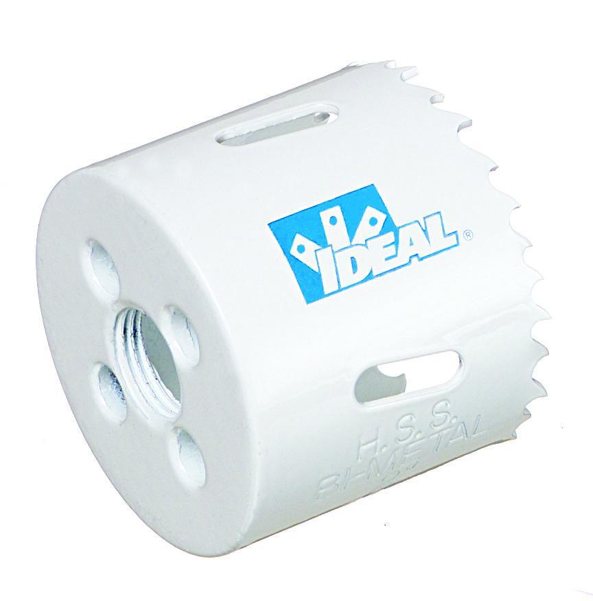 IDEAL® 36-516 Hole Saw, 7/8 in Dia, 1-7/8 in D Cutting, Bi-Metal Cutting Edge, 1/4 in, 3/8 in, 7/16 in Arbor