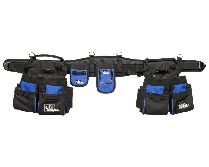 IDEAL® 37-071 PRO Tool Belt Bundle, 5 Pockets, Black