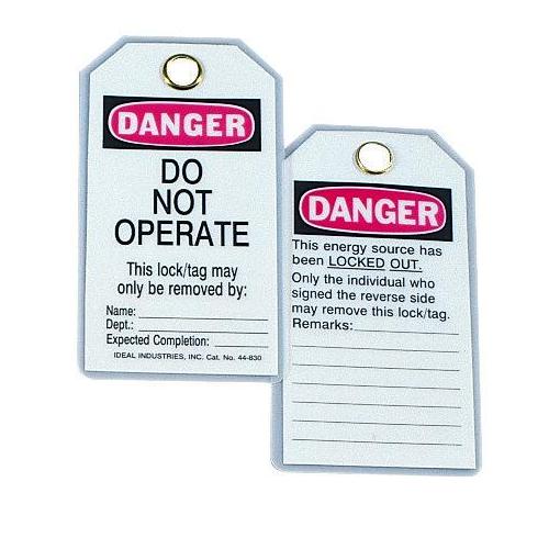 IDEAL® 44-830 Safety & Facility Tags