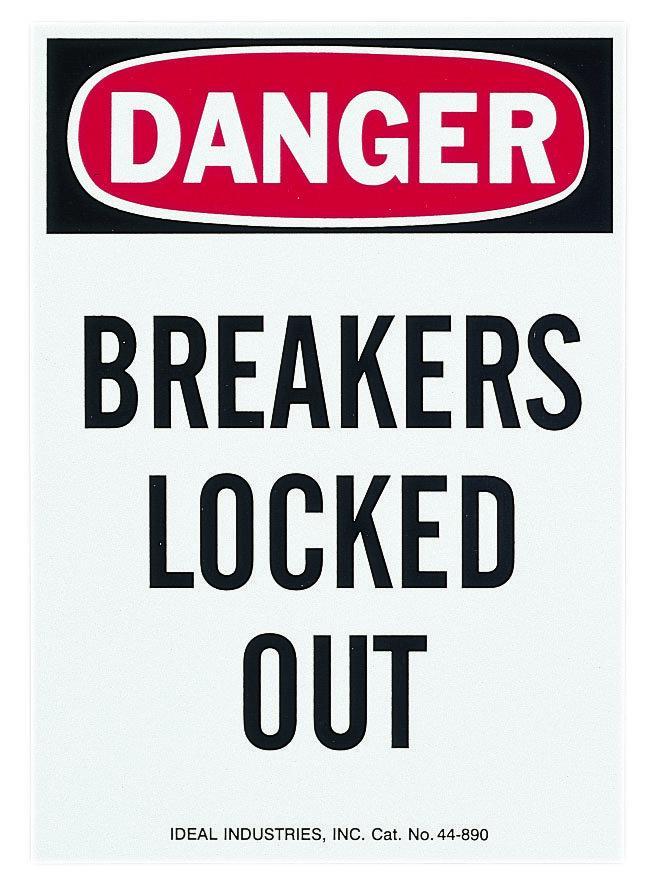IDEAL® 44-890 Accident Prevention Signs