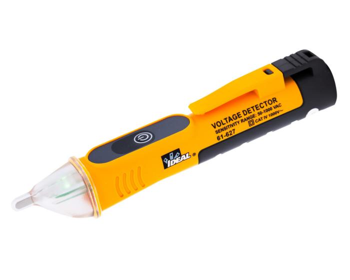IDEAL® 61-627 Non-Contact Voltage Tester With Flashlight, Battery, 50 to 600 V AC Max Working