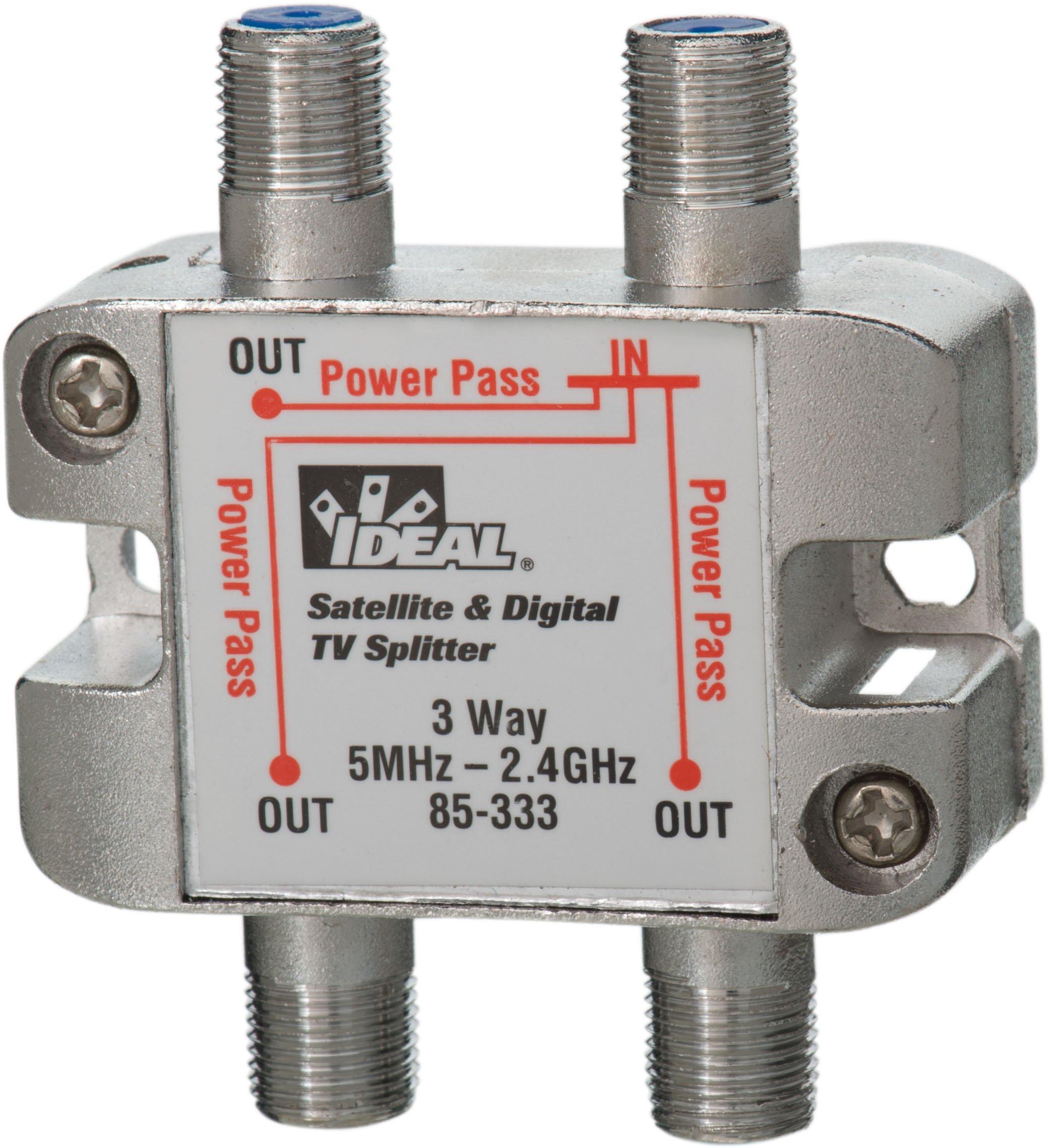 IDEAL® 85-333 3-Way Digital Cable Splitter, Female Connection
