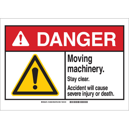 Brady® 144019 Accident Prevention Signs
