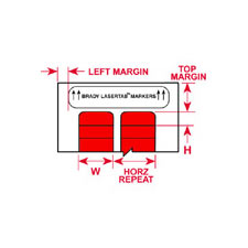 Brady® LAT-175-124-RD Wire & Component Labels