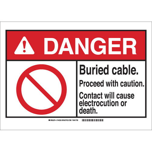 Brady® 144355 Accident Prevention Signs