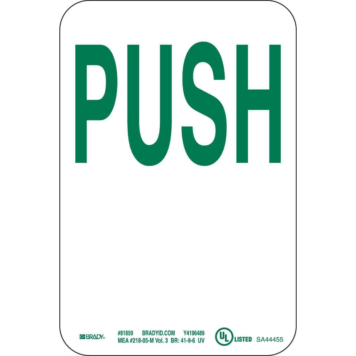 Brady® 81859 Access & Security Signs
