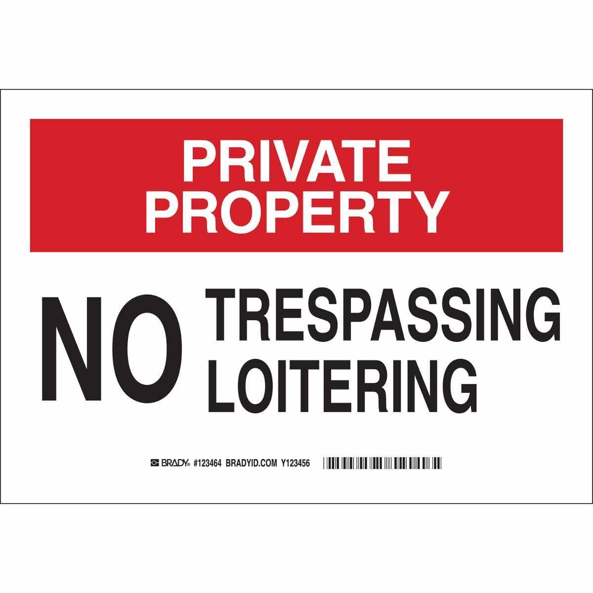 Brady® 123465 Access & Security Signs
