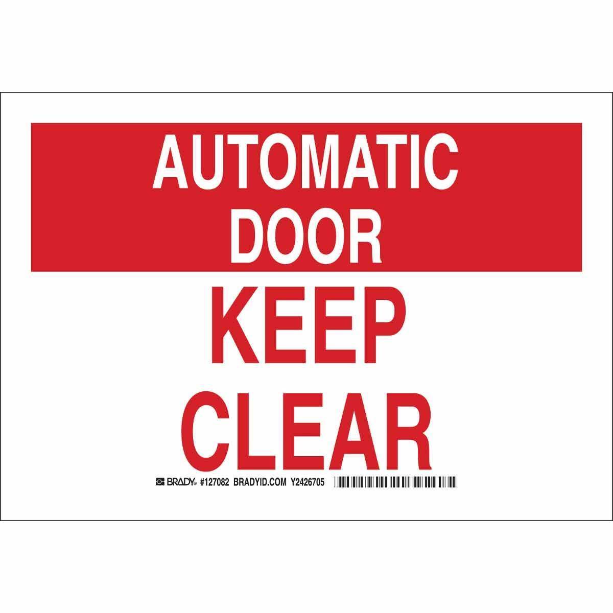 Brady® 127084 Access & Security Signs