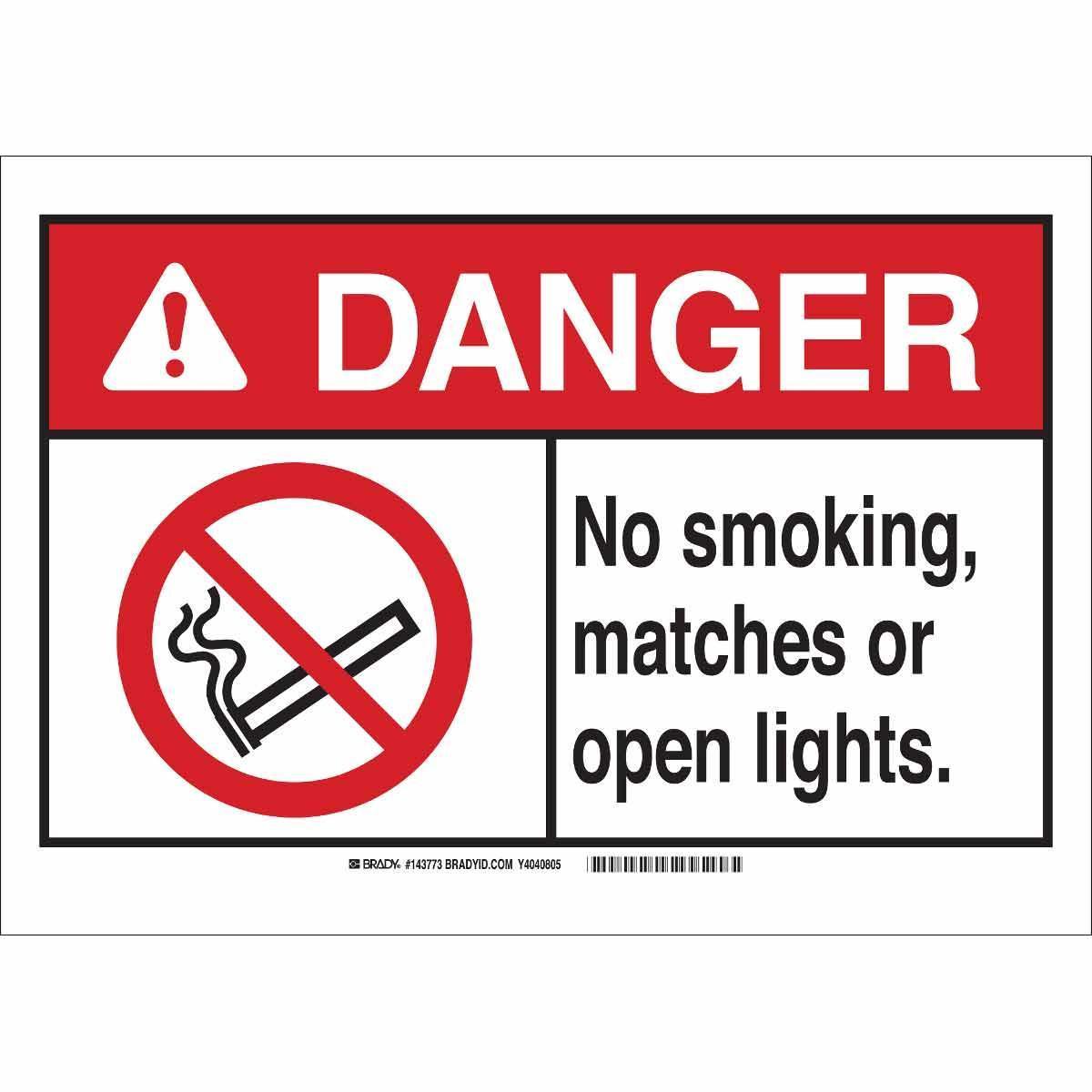 Brady® 143776 No Smoking & Restricted Activity Signs