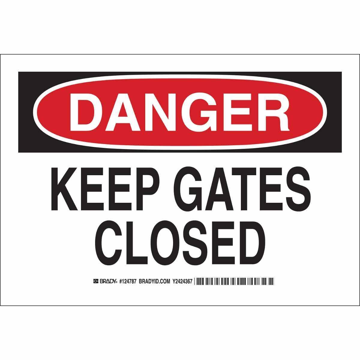 Brady® 124790 Access & Security Signs