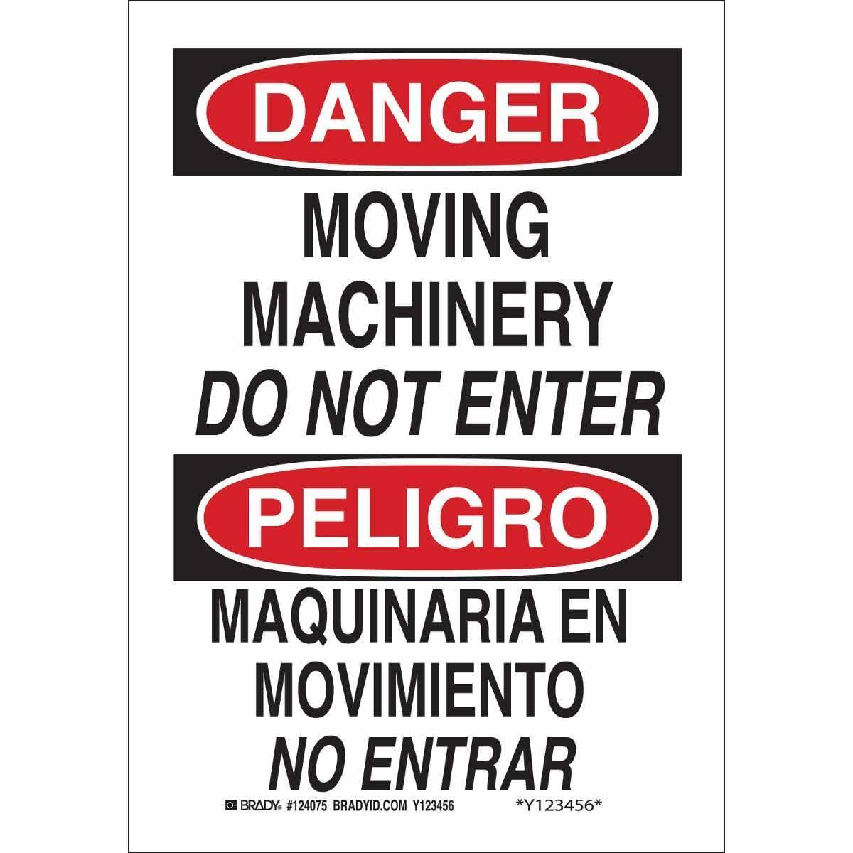 Brady® 124074 Accident Prevention Signs