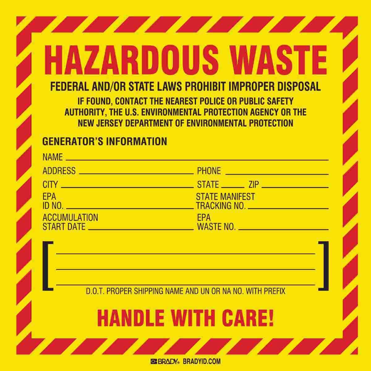 Brady® 121144 Safety & Facility Labels