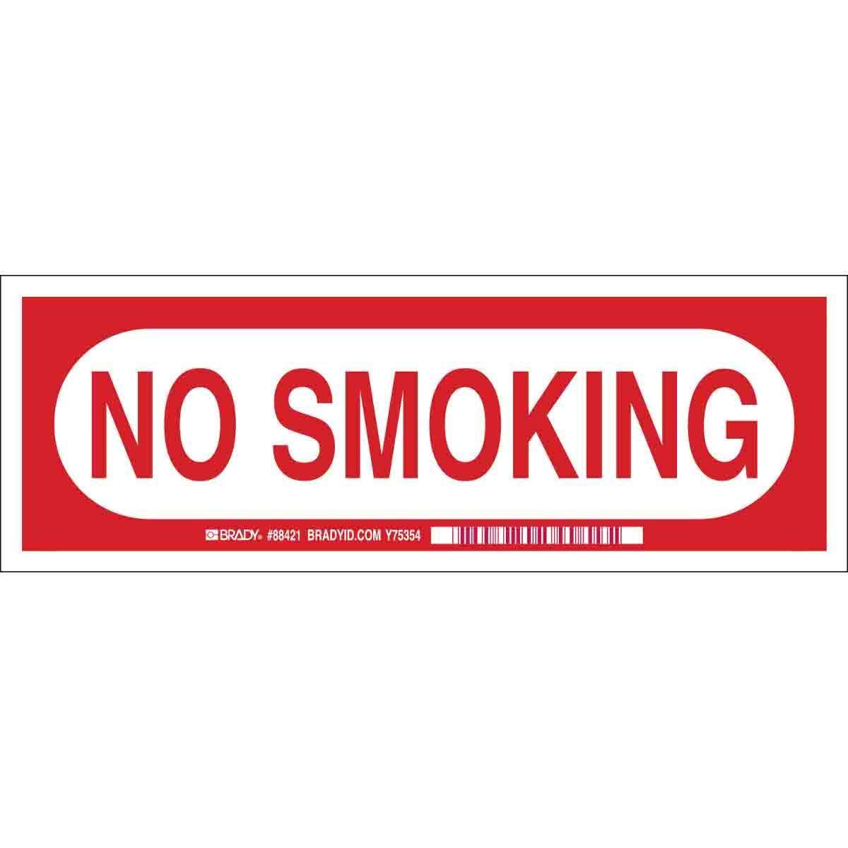 Brady® 88422 No Smoking & Restricted Activity Signs