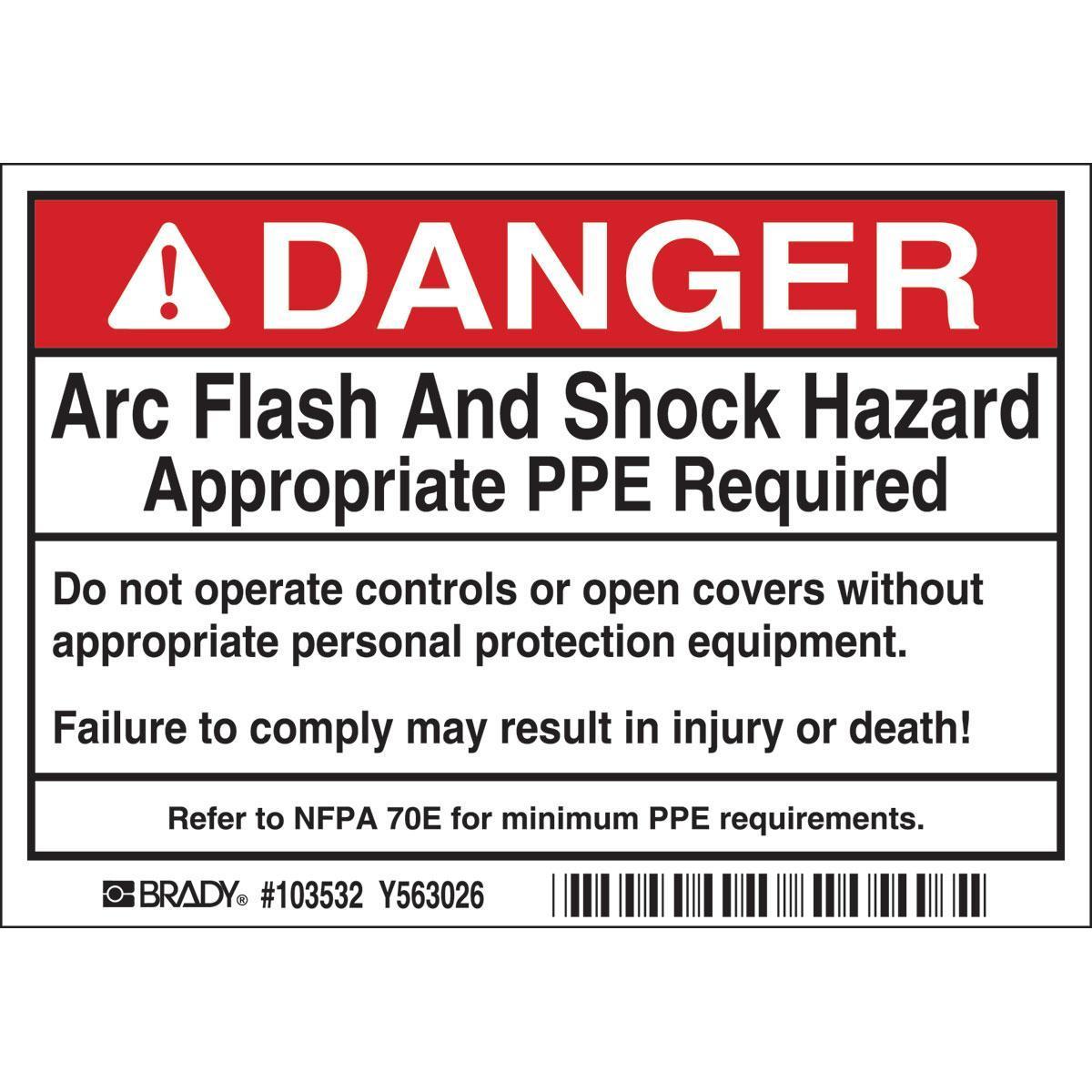 Brady® 103532 Accident Prevention Signs