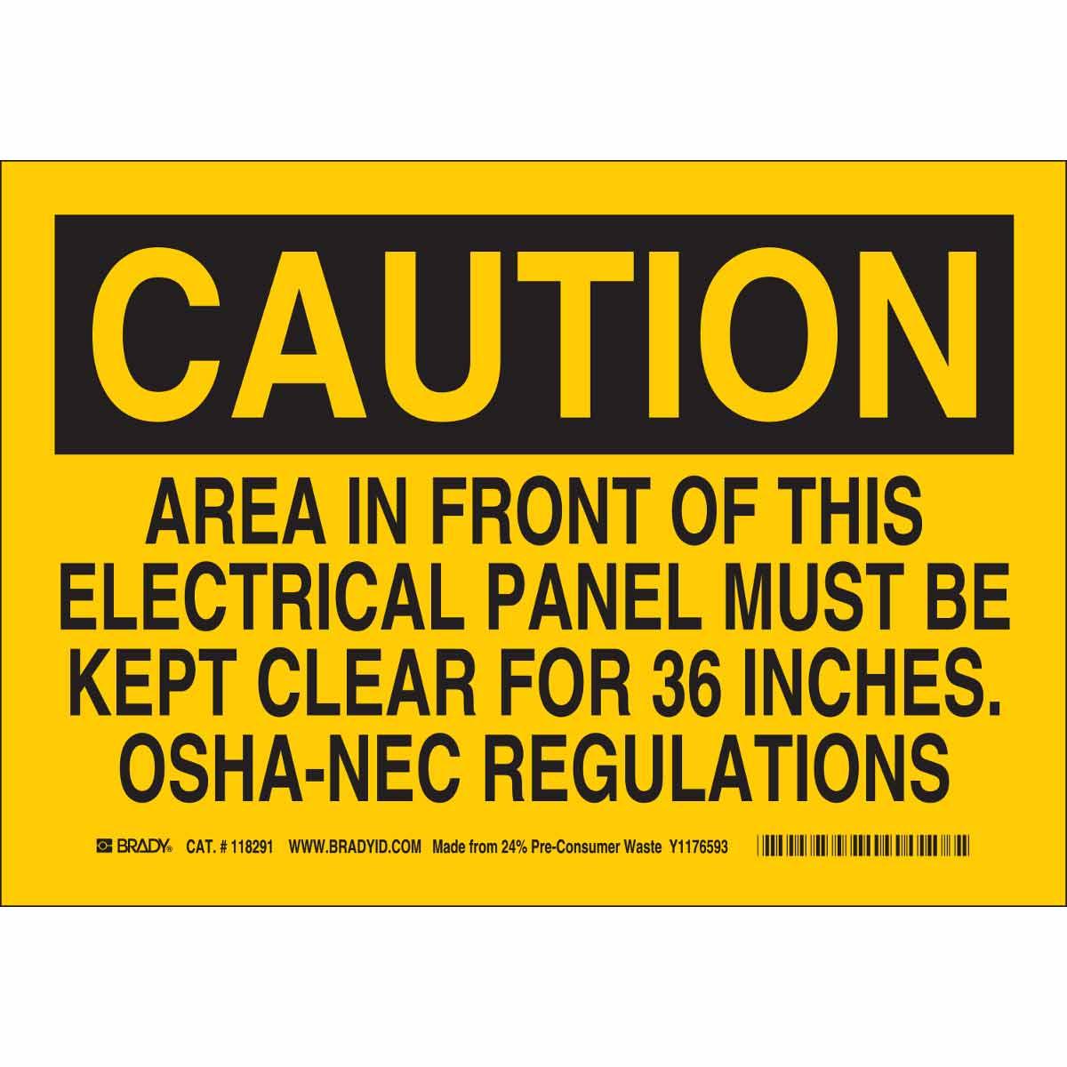 Brady® 116235 Accident Prevention Signs