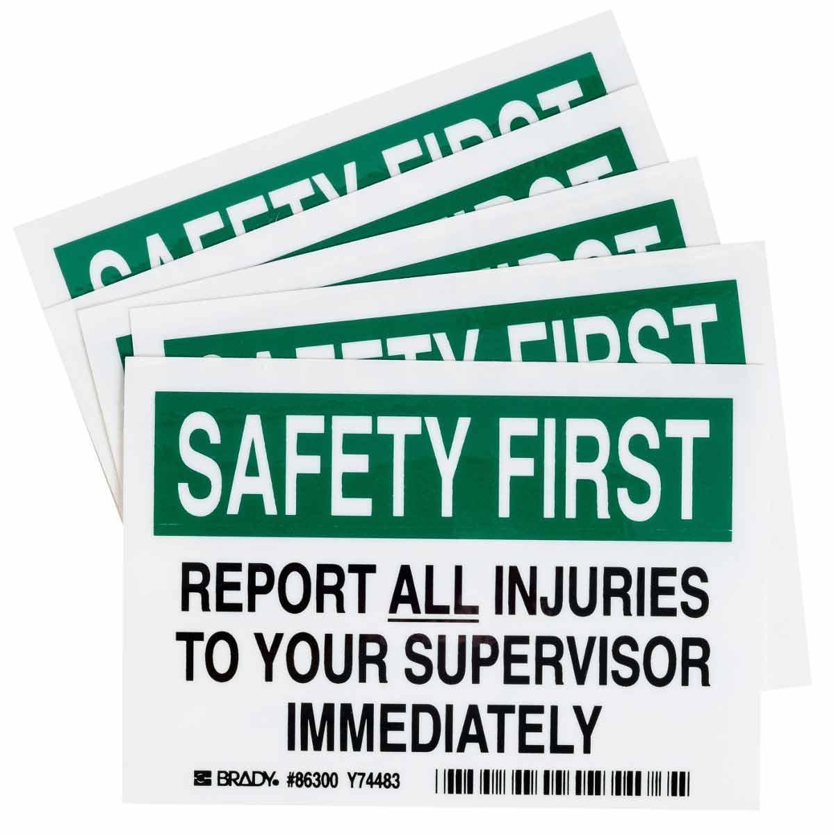 Brady® 86300 Accident Prevention Signs
