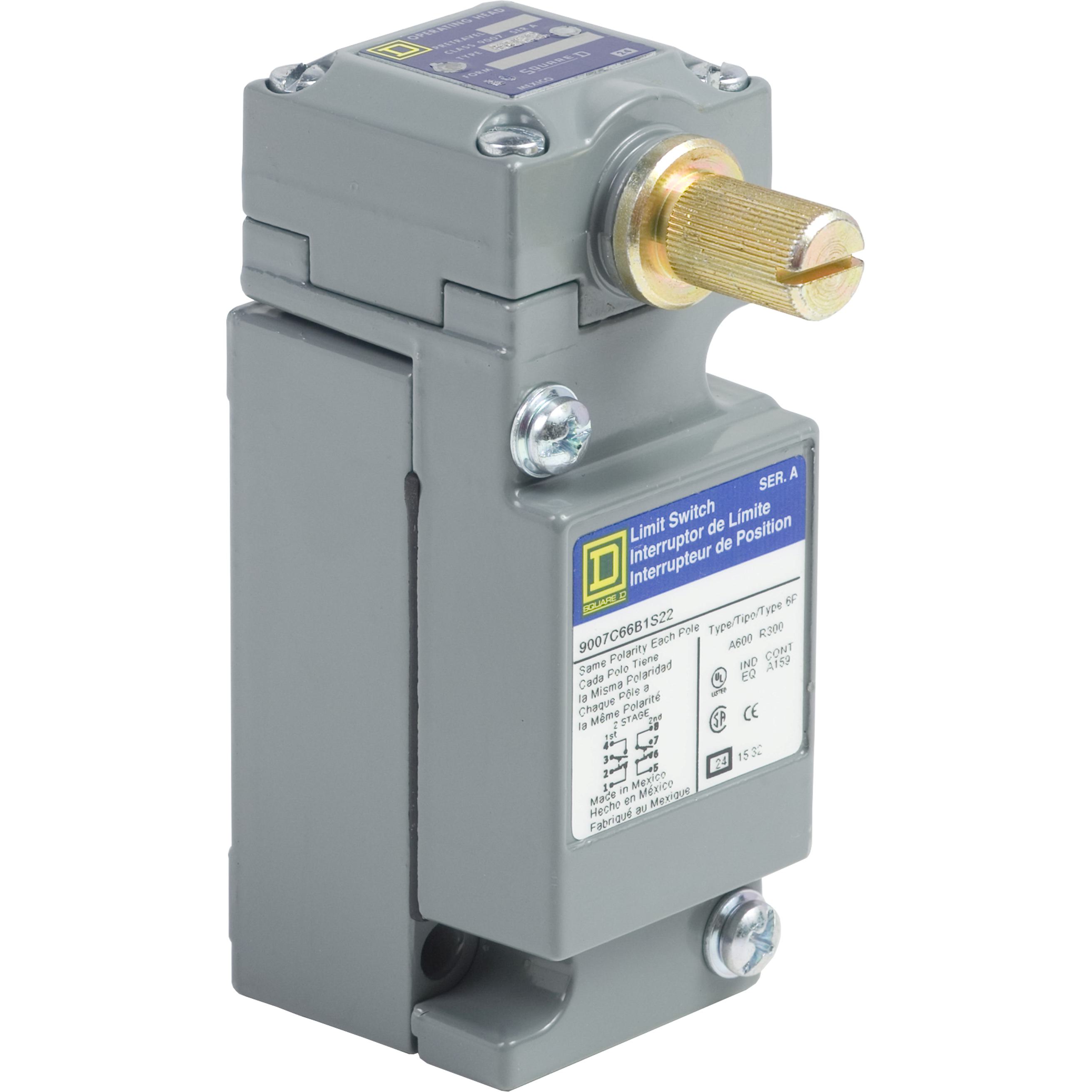 Square D™ 9007C66B1S22 Wobble Actuated Limit Switches