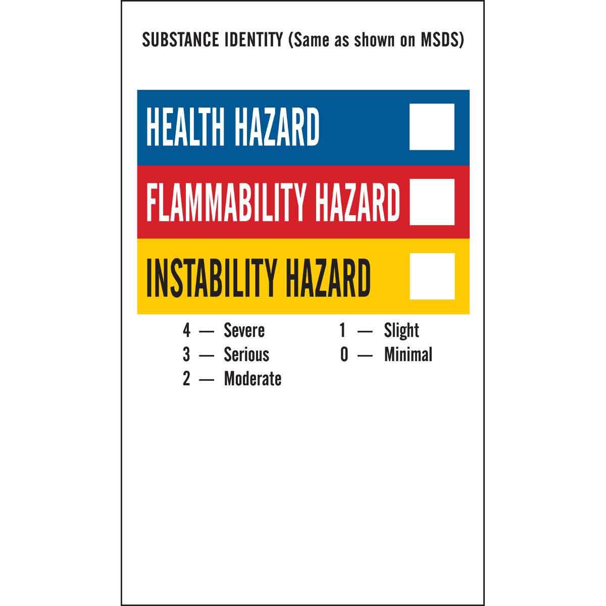 Brady® 121164 Blank Labels & Preprinted Headers