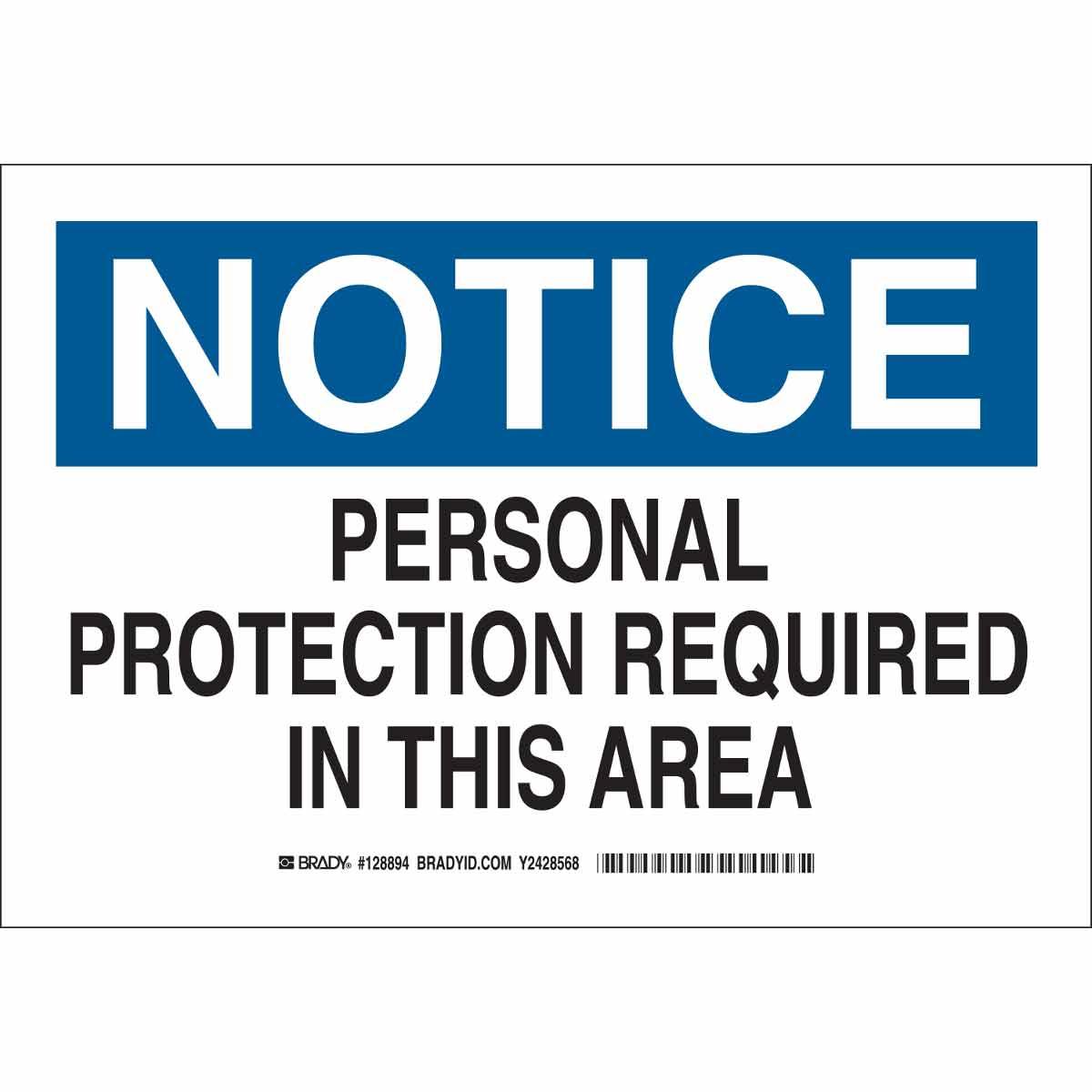 Brady® 128896 Accident Prevention Signs
