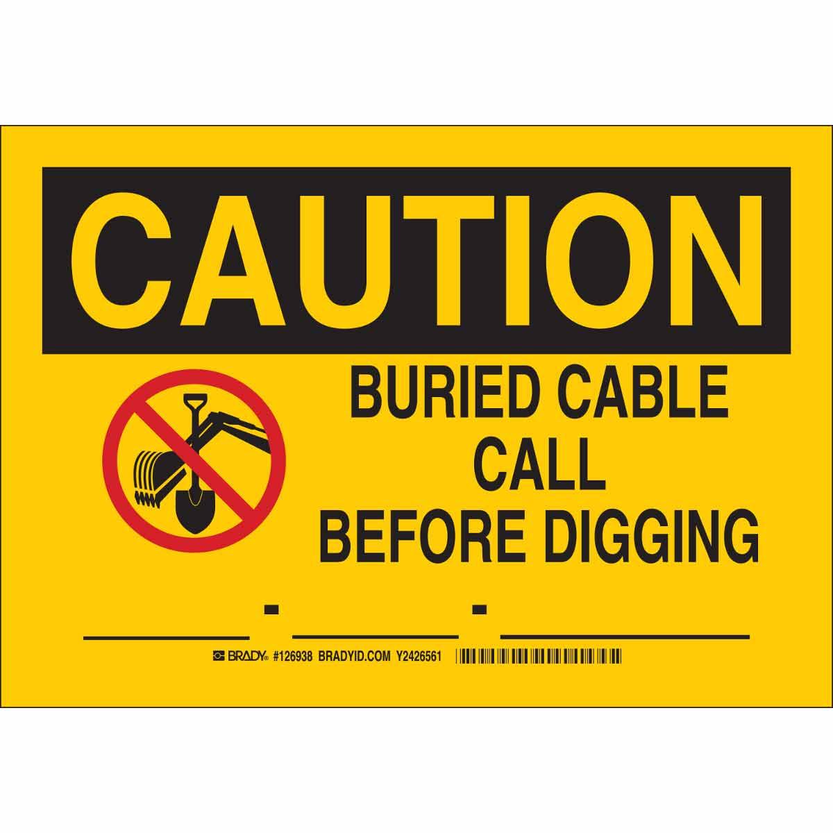 Brady® 126939 Accident Prevention Signs