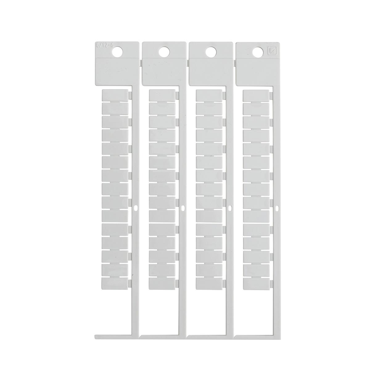 Brady® SA2625 Flame-Retardant Regular Terminal Block Tag, 6 mm W, B-236 Polycarbonate, White