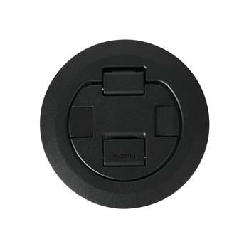 Wiremold® 4CTCBK Evolution™ 4AT Recessed Surface Style Poke-Through Cover Assembly, 5-1/2 in Dia, Die Cast Aluminum