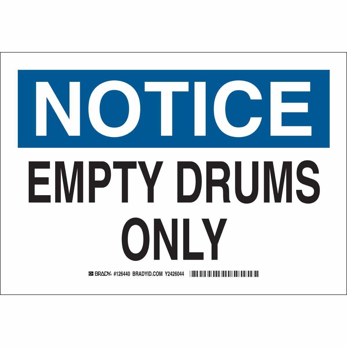 Brady® 126440 Chemical & Hazardous Material Signs
