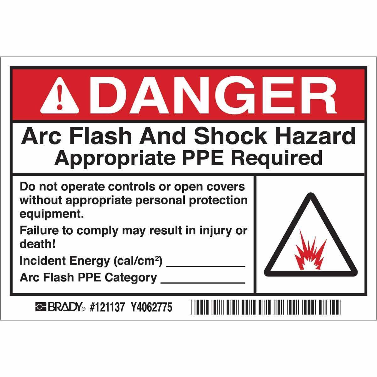 Brady® 121137 Safety & Facility Labels