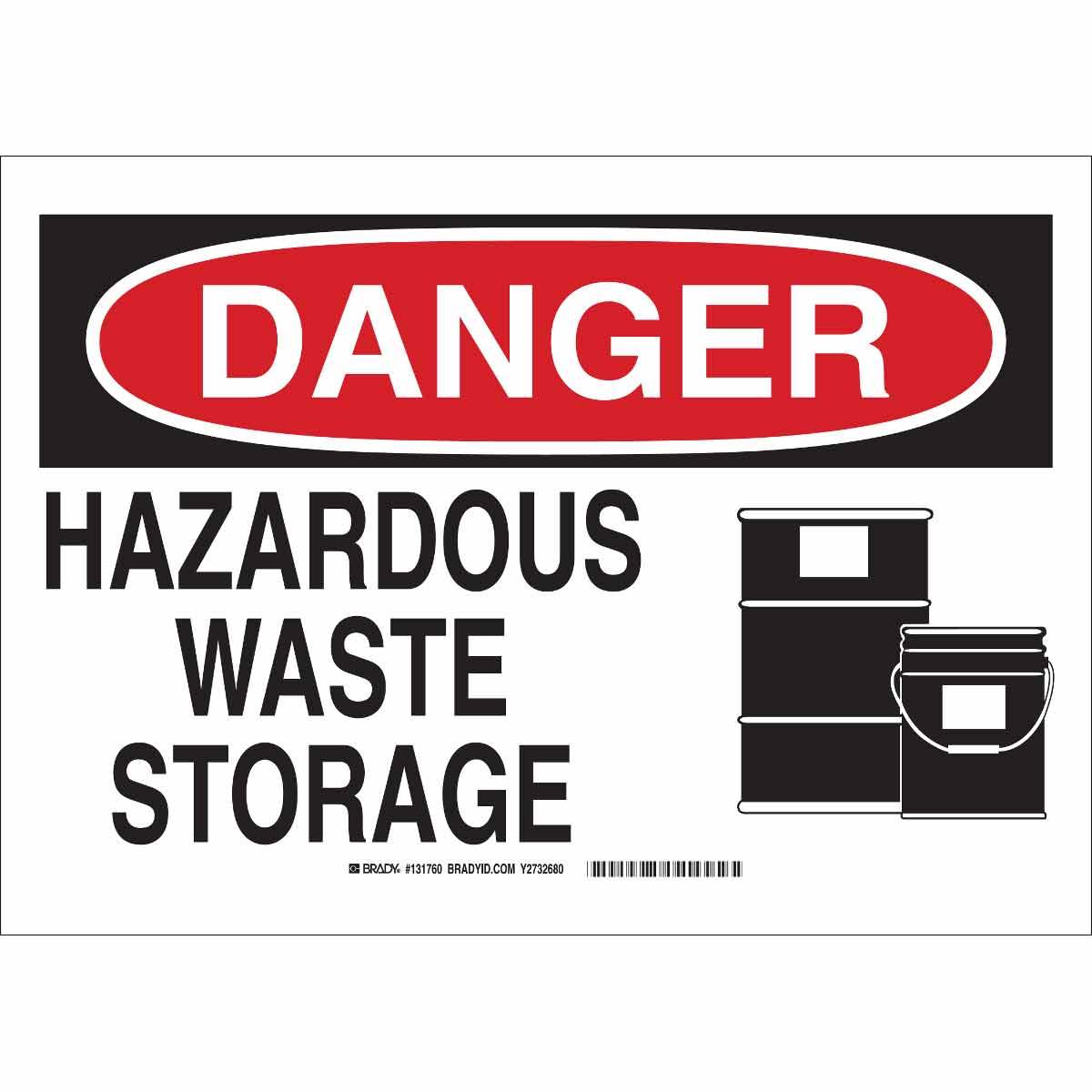 Brady® 131758 Chemical & Hazardous Material Signs