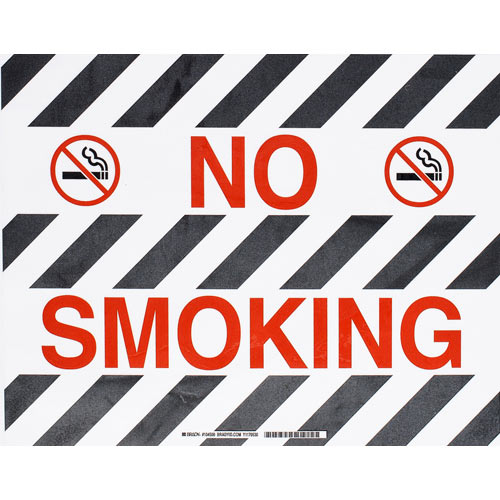 Brady® 104500 No Smoking & Restricted Activity Signs