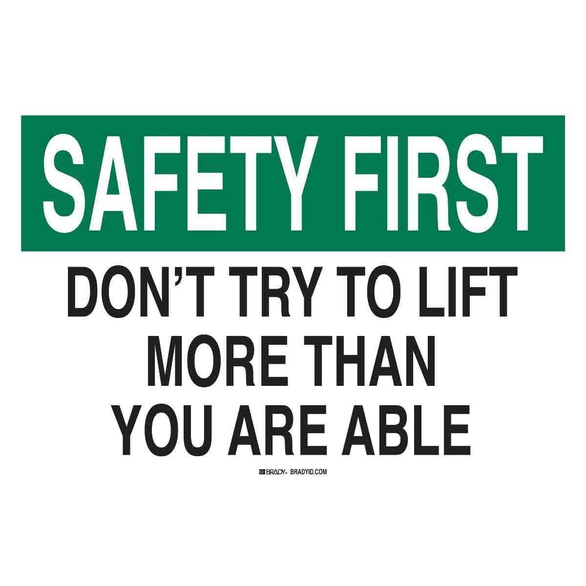 Brady® 42889 Accident Prevention Signs