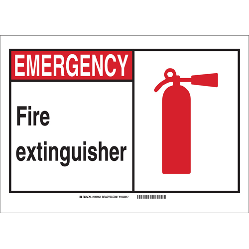 Brady® 119974 Fire, Emergency, Exit & First Aid Signs