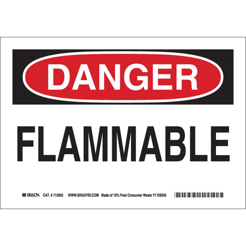 Brady® 118172 Chemical & Hazardous Material Signs