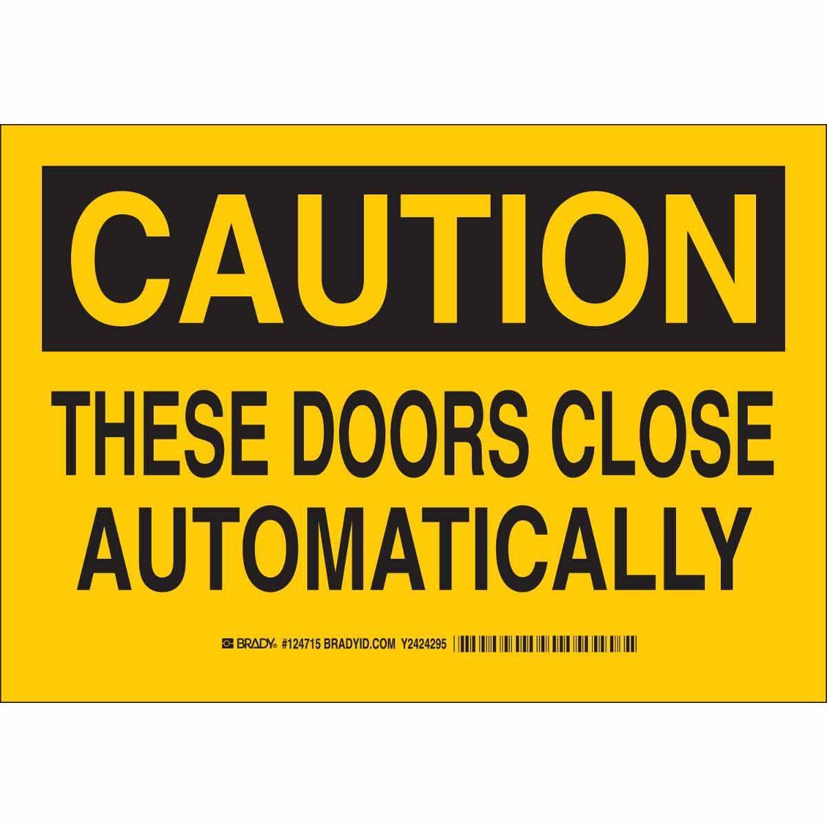 Brady® 124713 Access & Security Signs