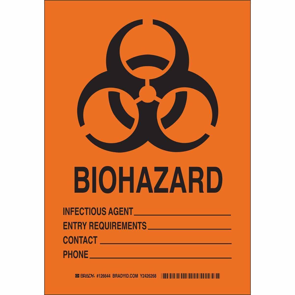 Brady® 126644 Chemical & Hazardous Material Signs