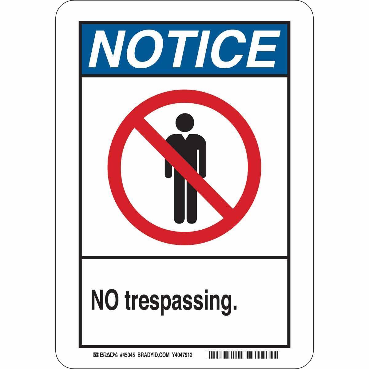 Brady® 48966 Access & Security Signs