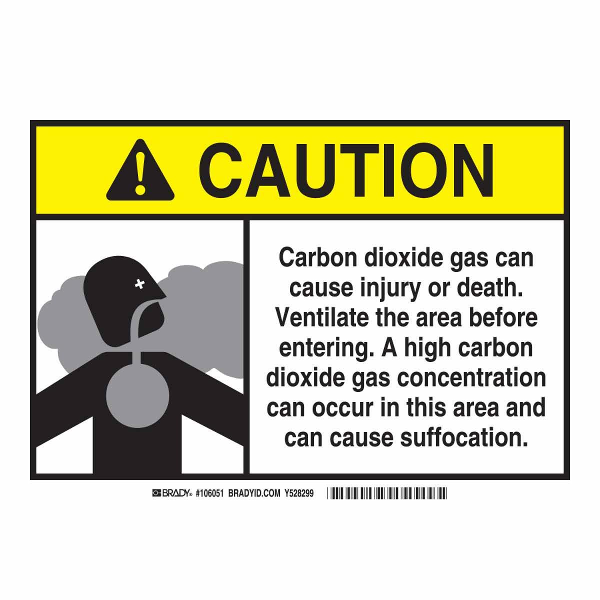 Brady® 106051 Chemical & Hazardous Material Signs