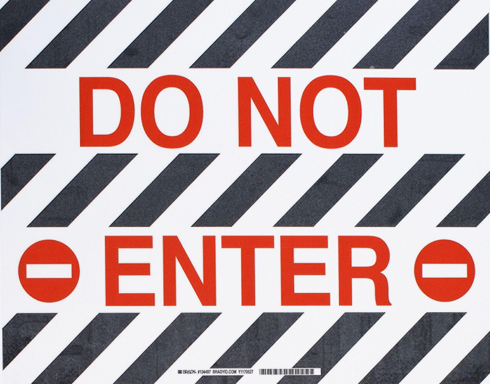 Brady® 104497 Access & Security Signs