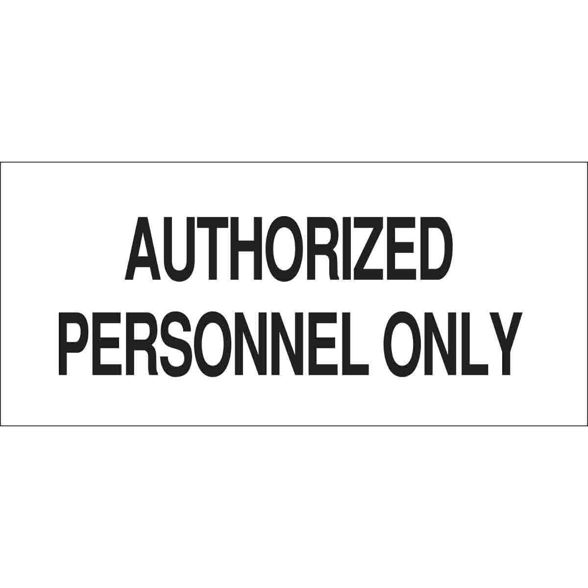 Brady® 84211 Access & Security Signs