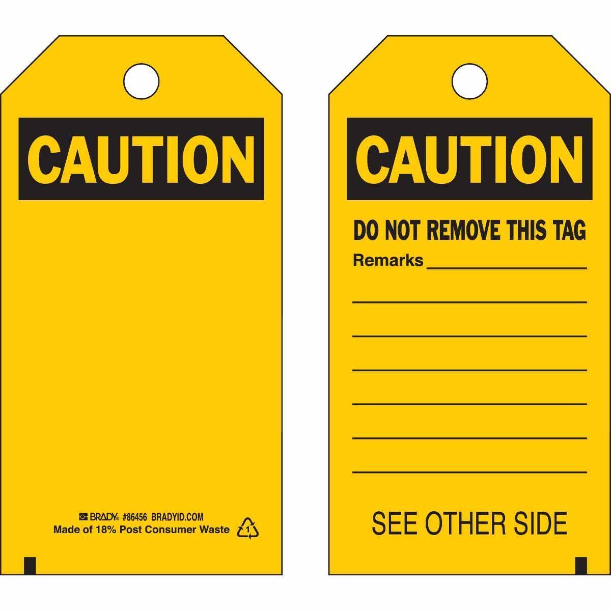 Brady® 86456 Safety & Facility Tags
